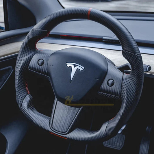 Tesla steering wheel